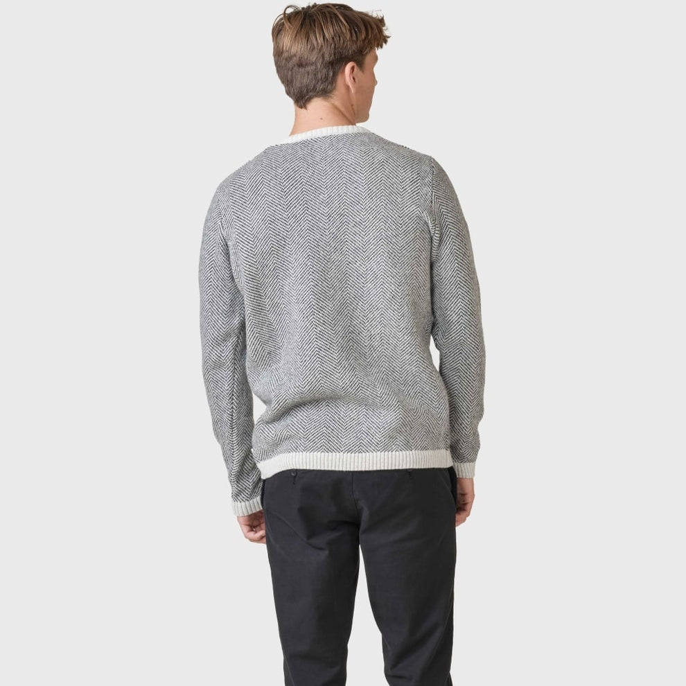 Klitmøller M Keld Knit Pastel Grey Black