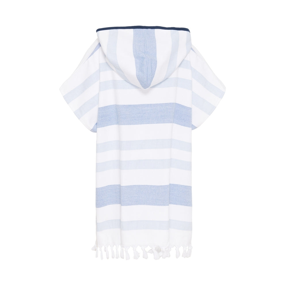 Sea Ranch Kids Bondi Beach Poncho Towel 4196 Federal Blue / White