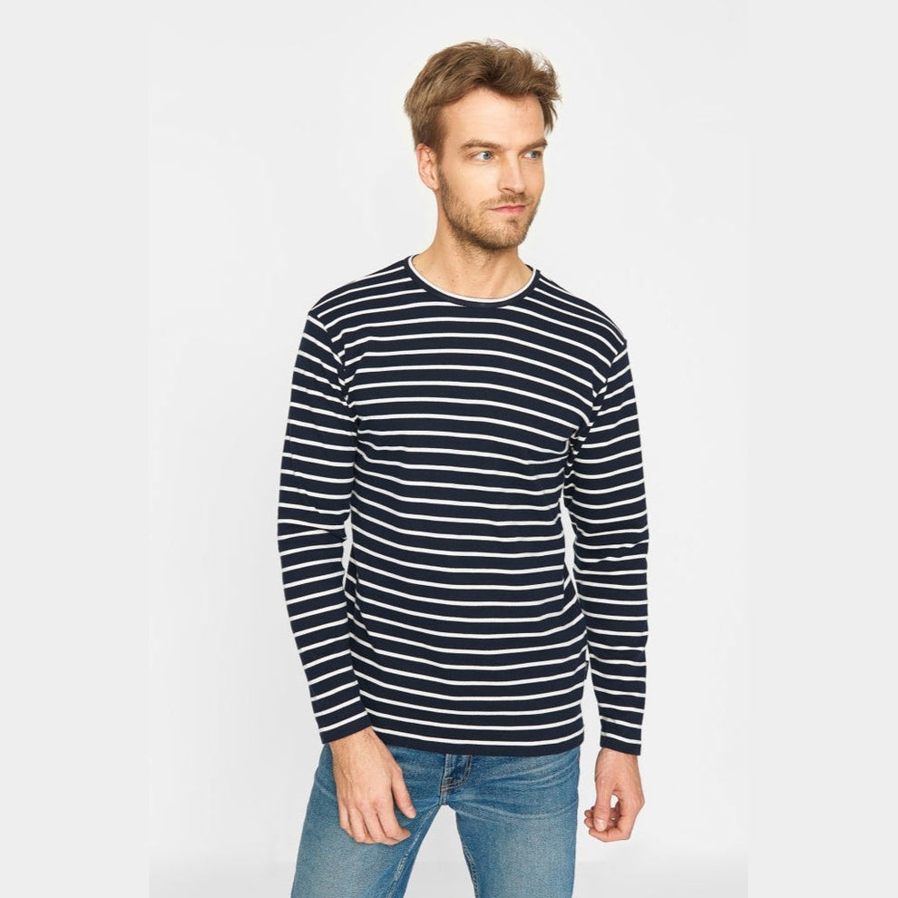 Sea Ranch M Grenaa Long Sleeve Tee 4017 Sr Navy/Ecru