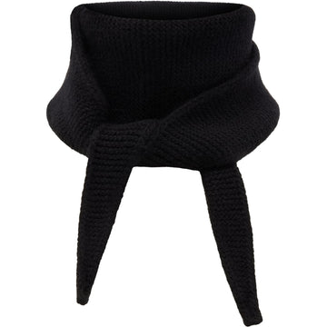 Klitmøller W Violet Small Knit Scarf Black