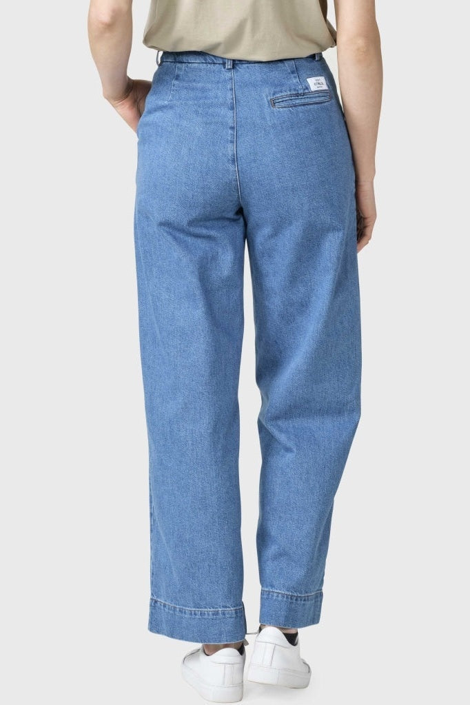 Klitmøller Collective W Lydia Denim Pants Light Blue Stonewash