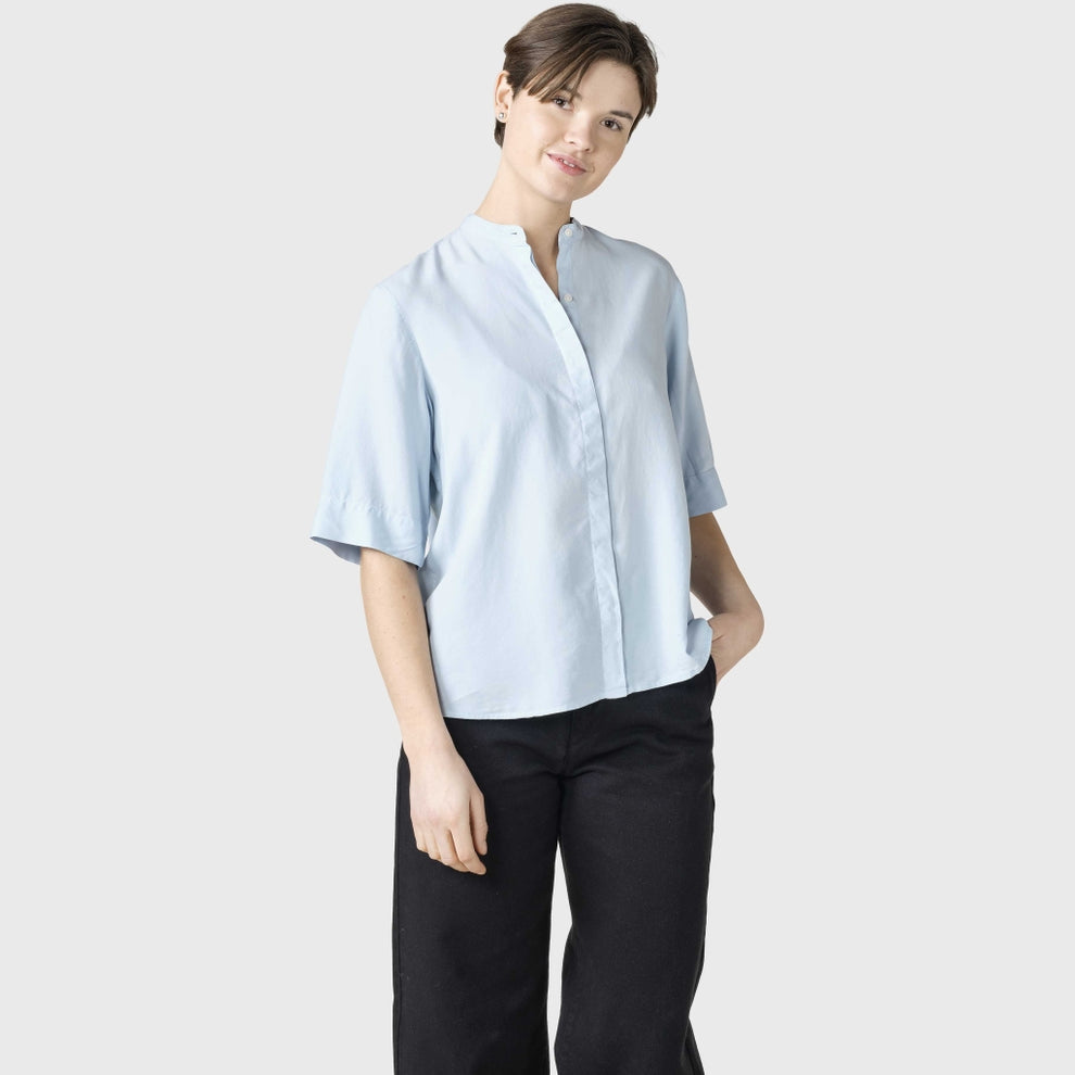 Klitmøller W Solrun T-Shirt Light Blue
