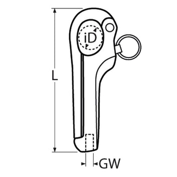 Pelikankrog med Gevind, Rustfri