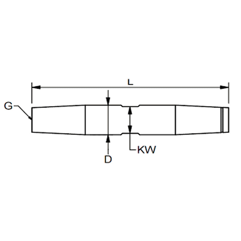 Vantskruekrop rustfri BW