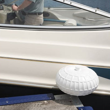 Dock Edge fortøjningshjul med hjørne beslag 90º, Ø229mm