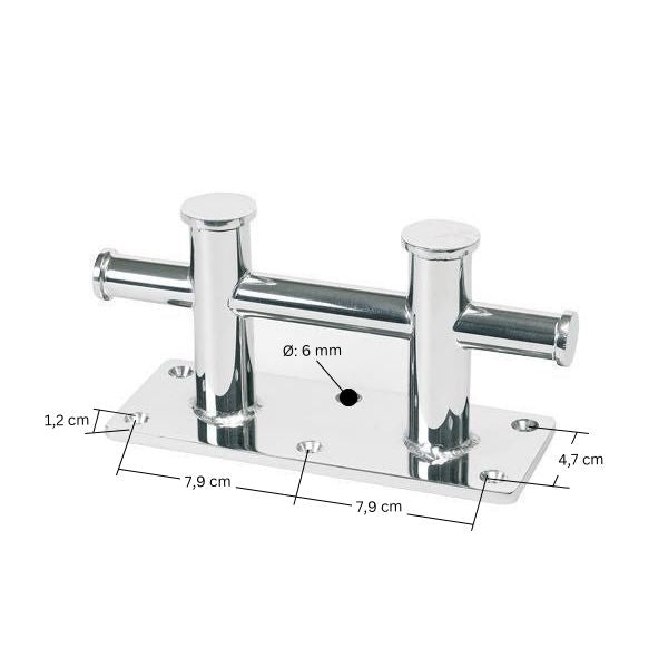 Bro pullert RF dobbel, 180x70mm