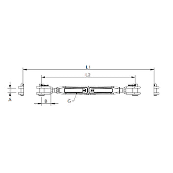 Blue Wave Vantskrue Bronze UNF Gaffel/Gaffel