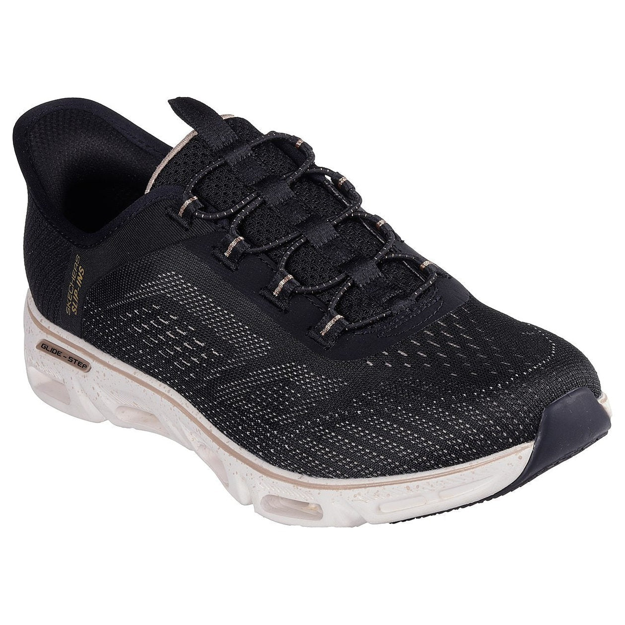 Skechers W Glide-Step Gratify Sneakers - Pace - Black/Gold