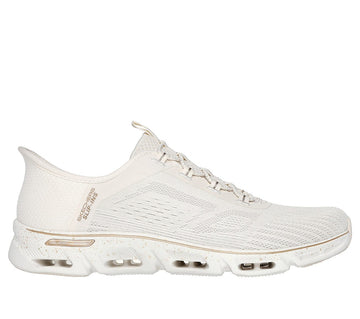 Skechers W Glide-Step Gratify Sneakers - Pace - Naturalural/Gold