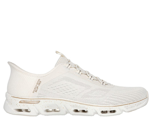 Skechers W Glide-Step Gratify Sneakers - Pace - Naturalural/Gold