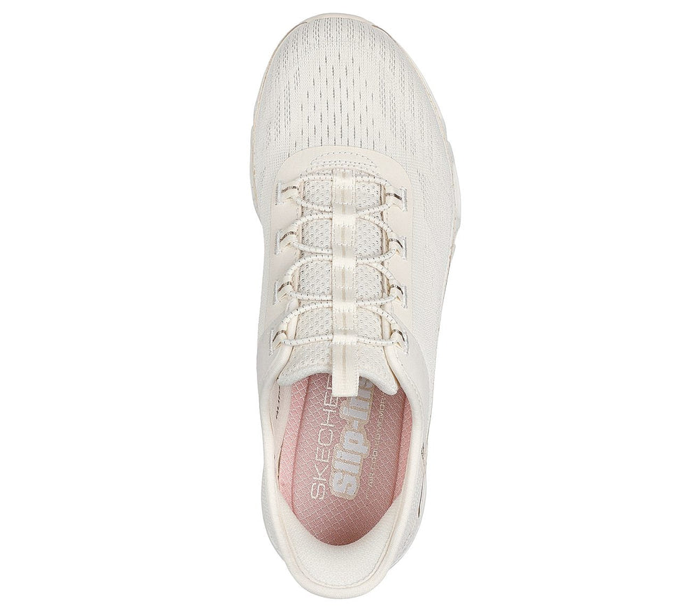 Skechers W Glide-Step Gratify Sneakers - Pace - Naturalural/Gold