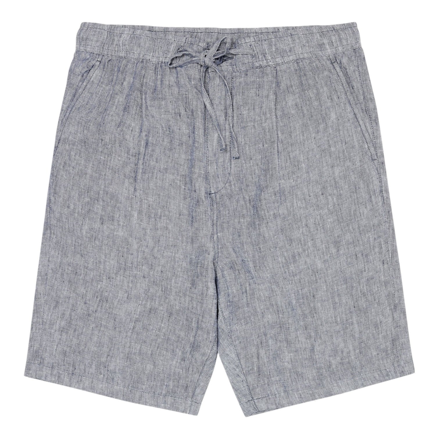 Knowledge Cotton Apparel M Fig Loose Linen Shorts 1226 Vintage Indigo