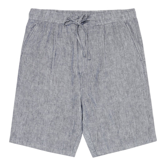 Knowledge Cotton Apparel M Fig Loose Linen Shorts 1226 Vintage Indigo