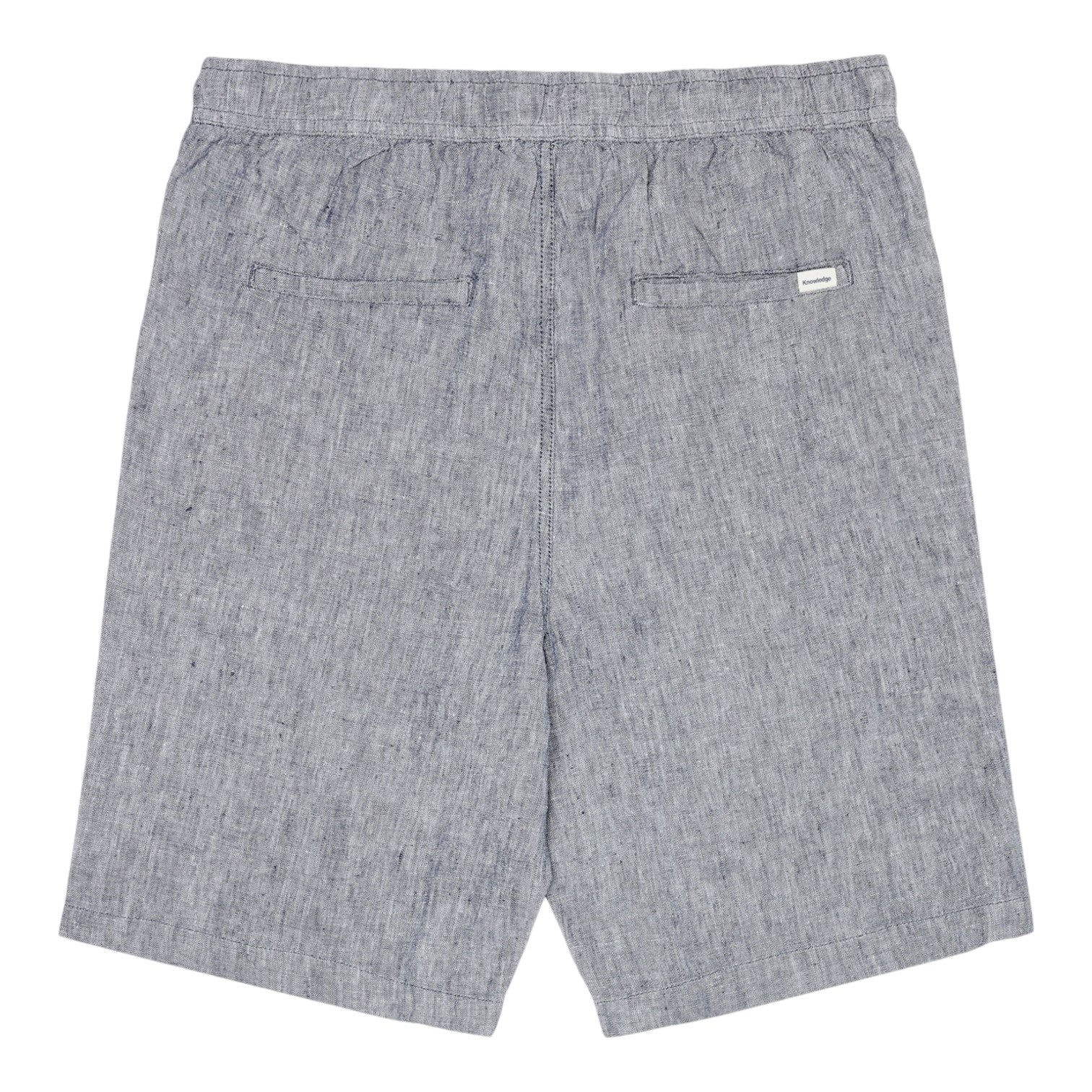 Knowledge Cotton Apparel M Fig Loose Linen Shorts 1226 Vintage Indigo