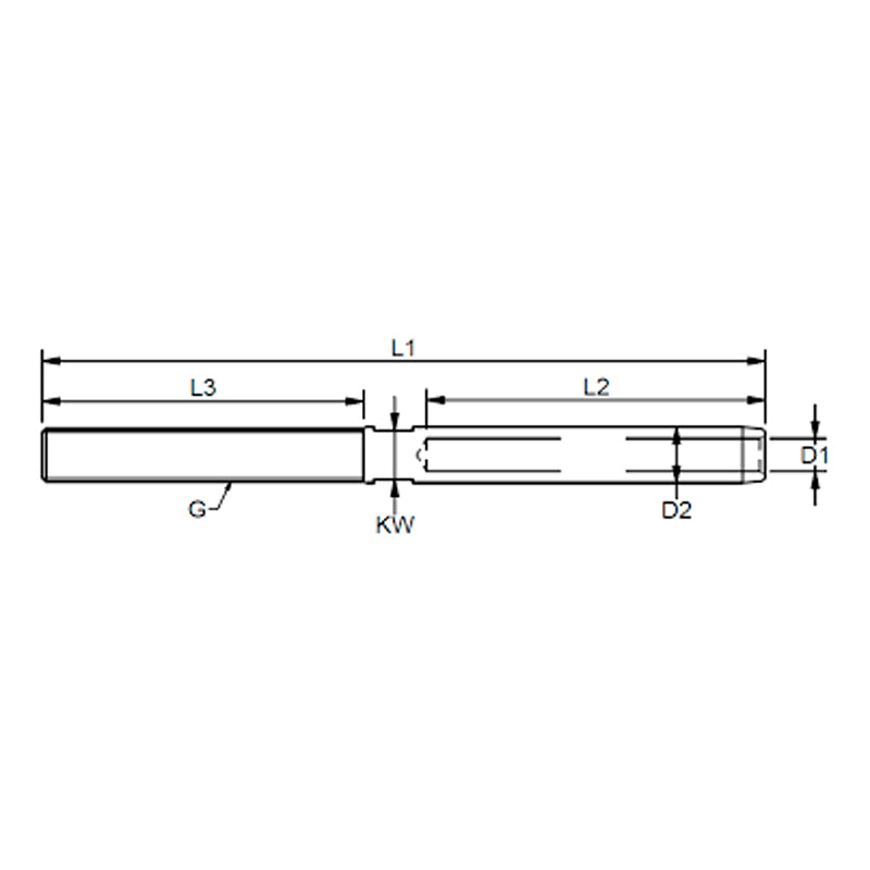 Blue Wave Wireterminal Rustfri f/Vantskrue