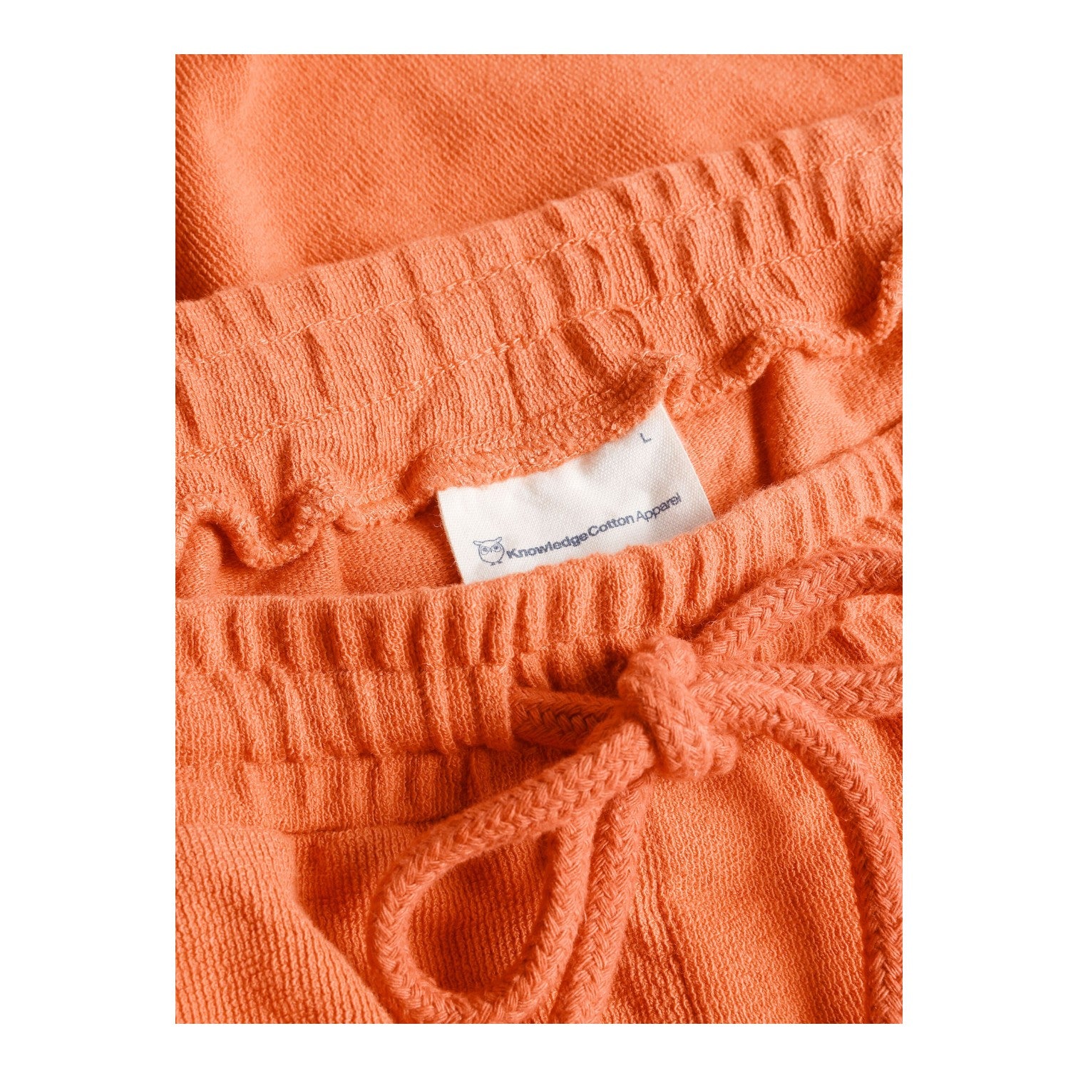 Knowledge Cotton Apparel M Fig Loose Fit Bouclé Jersey Shorts 1481 Langoustino