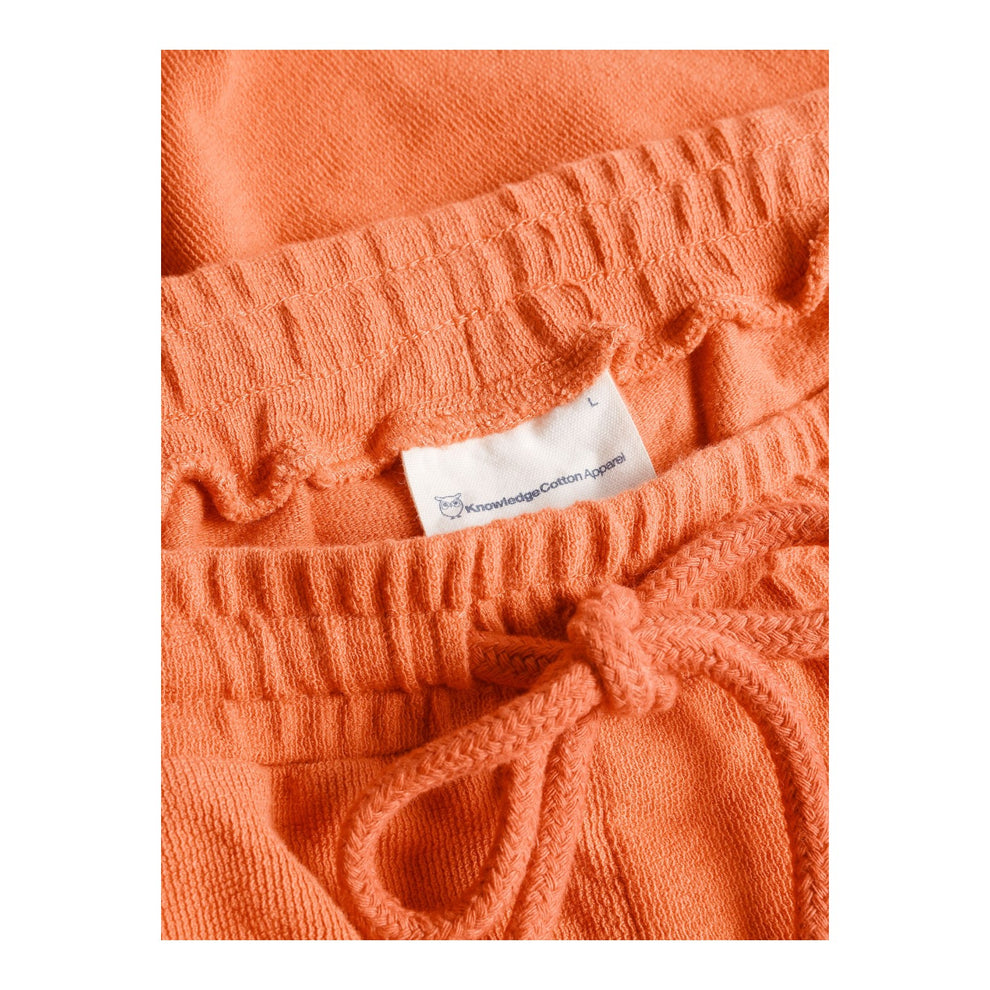 Knowledge Cotton Apparel M Fig Loose Fit Bouclé Jersey Shorts 1481 Langoustino