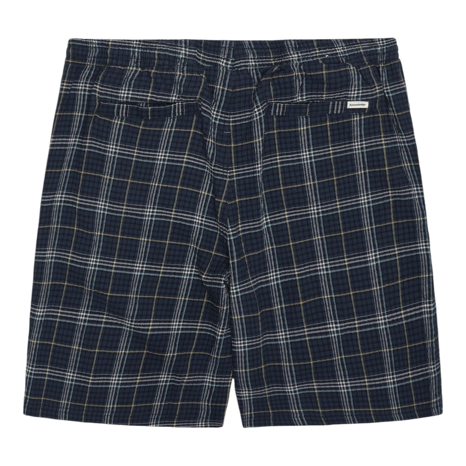 Knowledge Cotton Apparel M Fig Checkered Shorts 7034 Blue Check