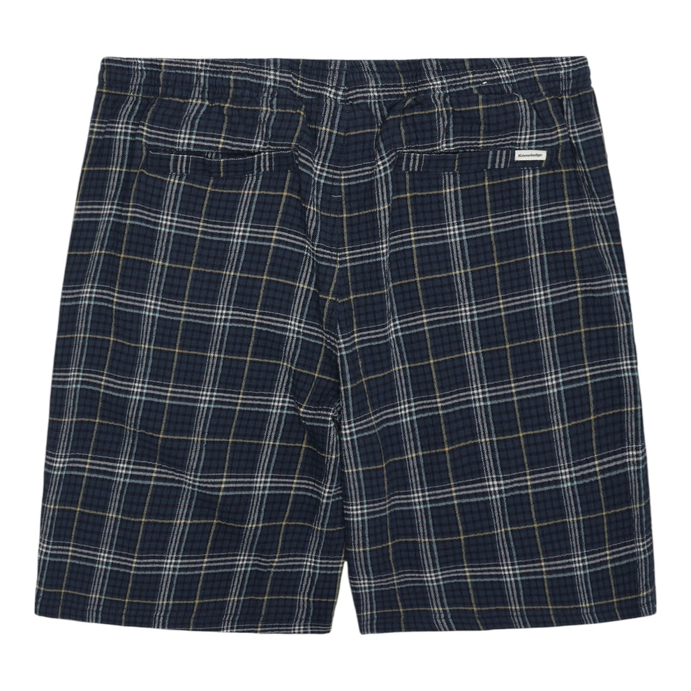 Knowledge Cotton Apparel M Fig Checkered Shorts 7034 Blue Check