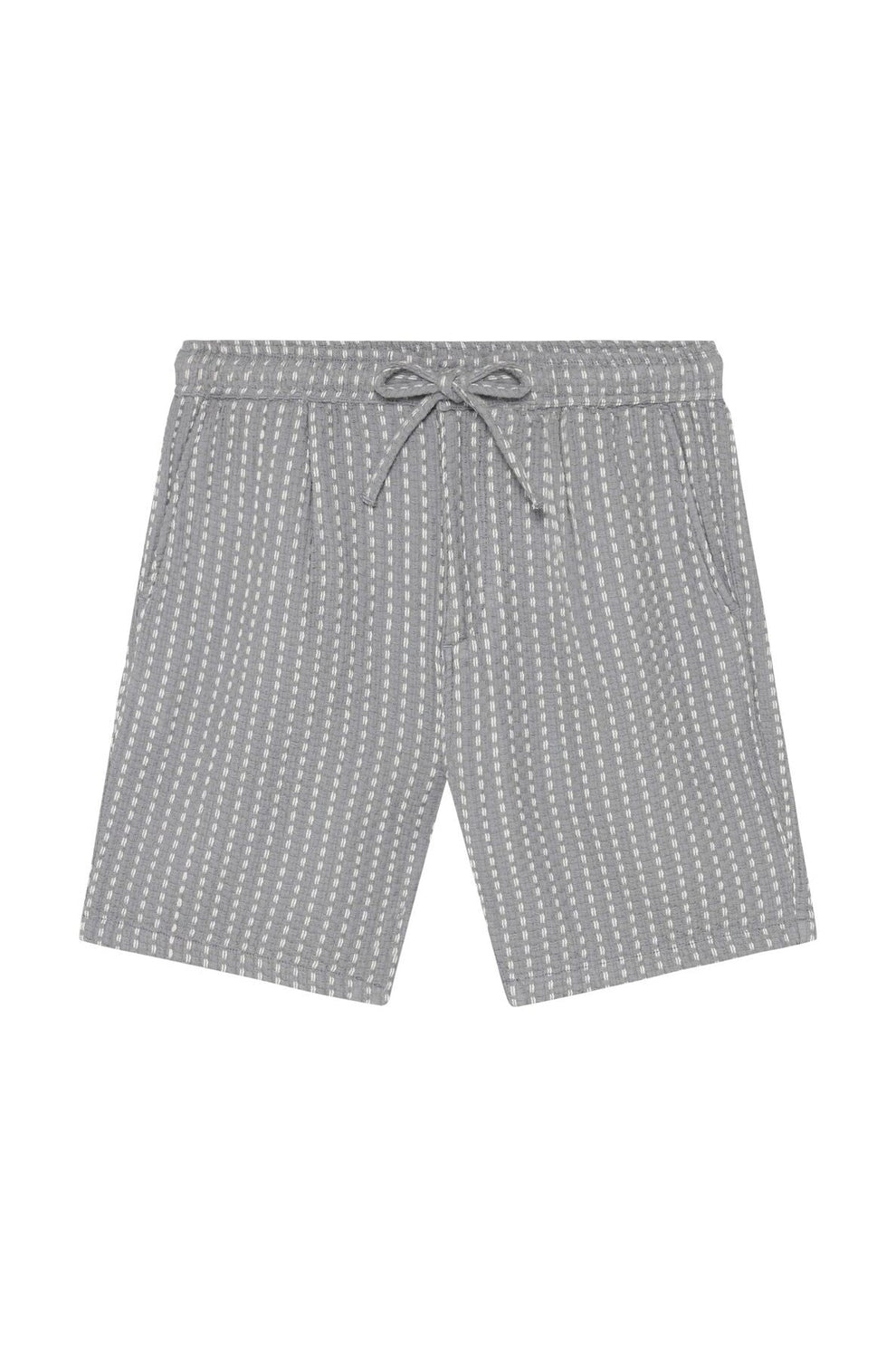 Knowledge Cotton Apparel M Ash Comfort Structure Shorts 8031 Grey Stripe