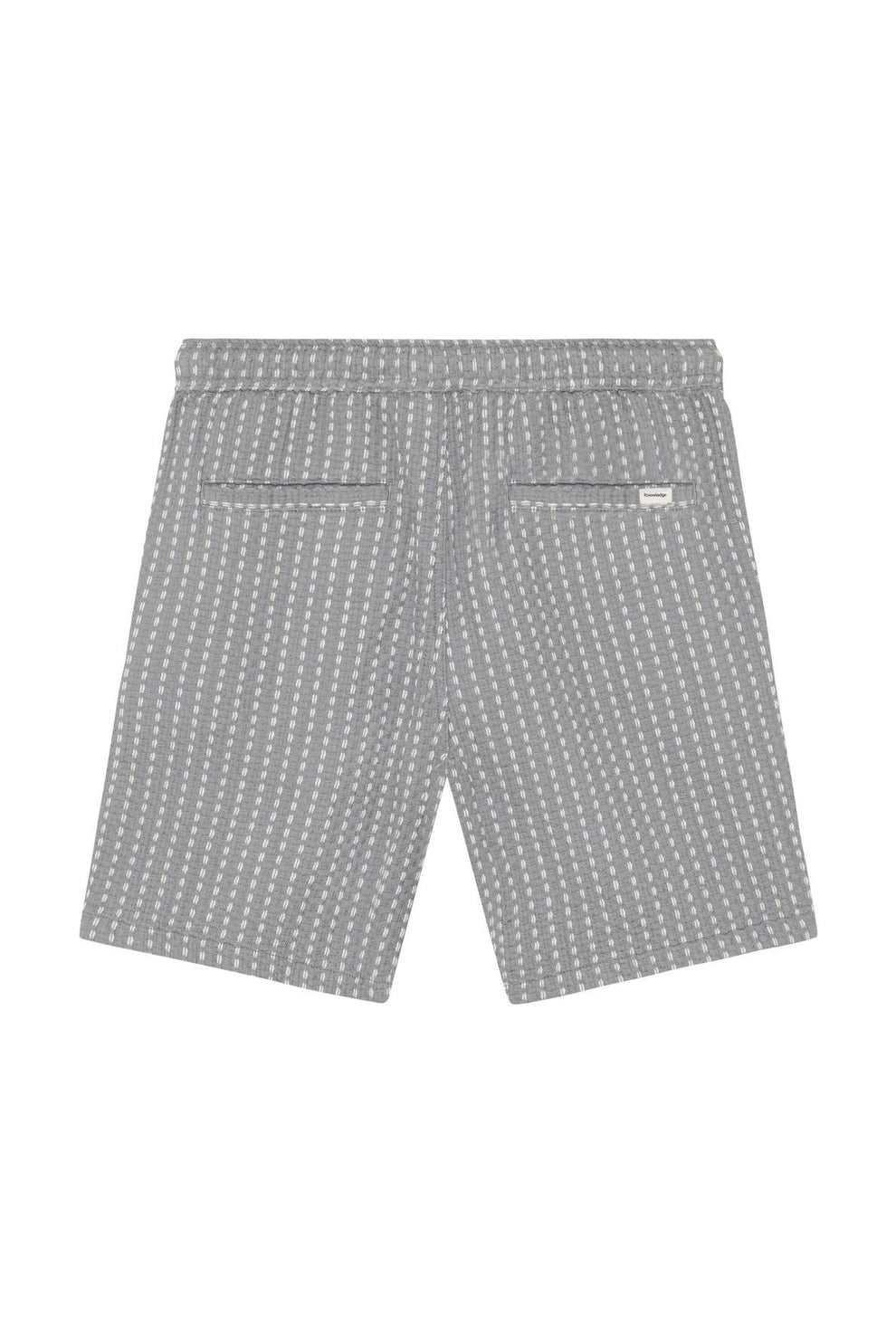 Knowledge Cotton Apparel M Ash Comfort Structure Shorts 8031 Grey Stripe