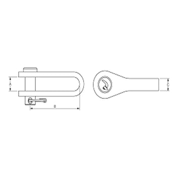Blue Wave Kardanled rustfrit stål - AISI 316
