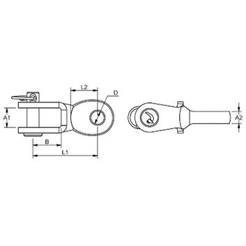 Blue Wave Toggles, rustfri