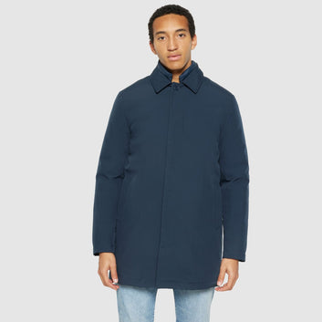 Knowledge Cotton Apparel M Climate Shell Carcoat Jacket Grs 1001 Total Eclipse