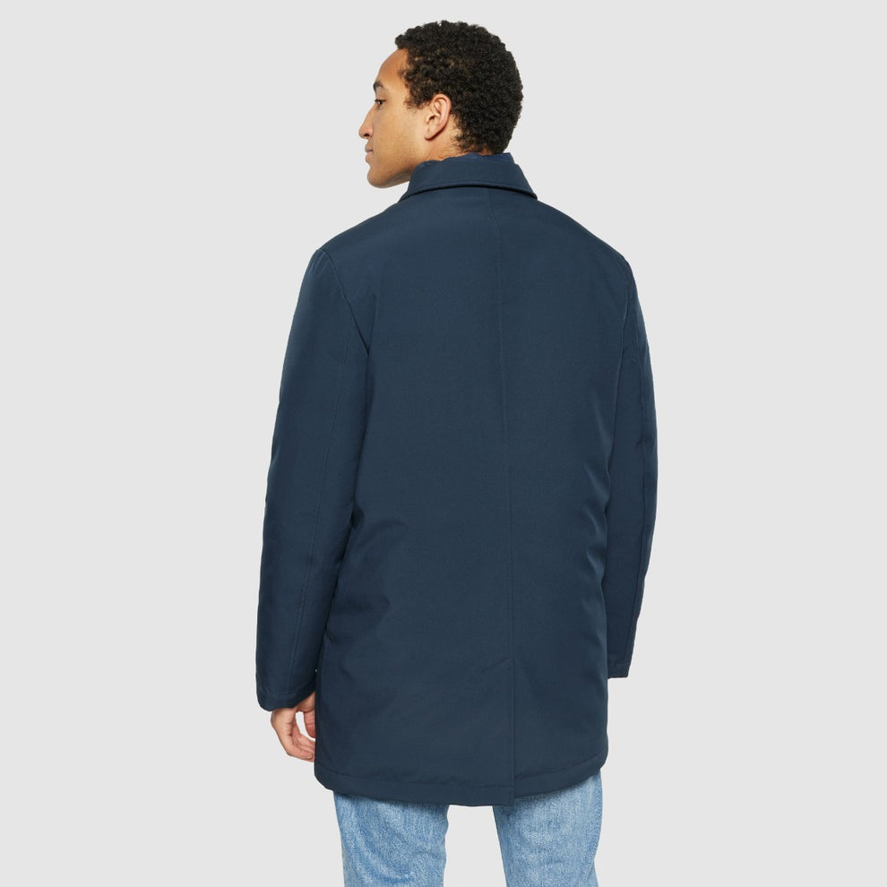 Knowledge Cotton Apparel M Climate Shell Carcoat Jacket Grs 1001 Total Eclipse