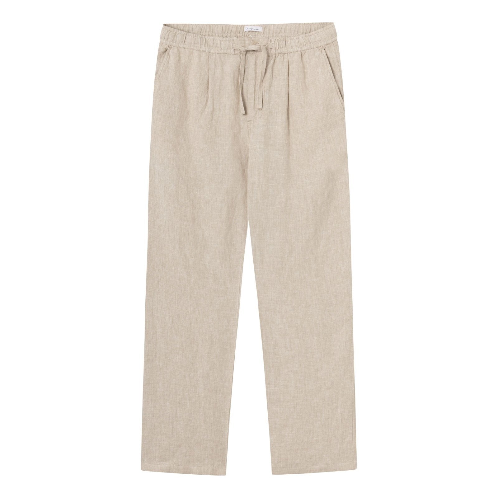Knowledge Cotton Apparel M FIG Loose Linen Pants Light Feather Gray