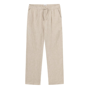 Knowledge Cotton Apparel M FIG Loose Linen Pants Light Feather Gray