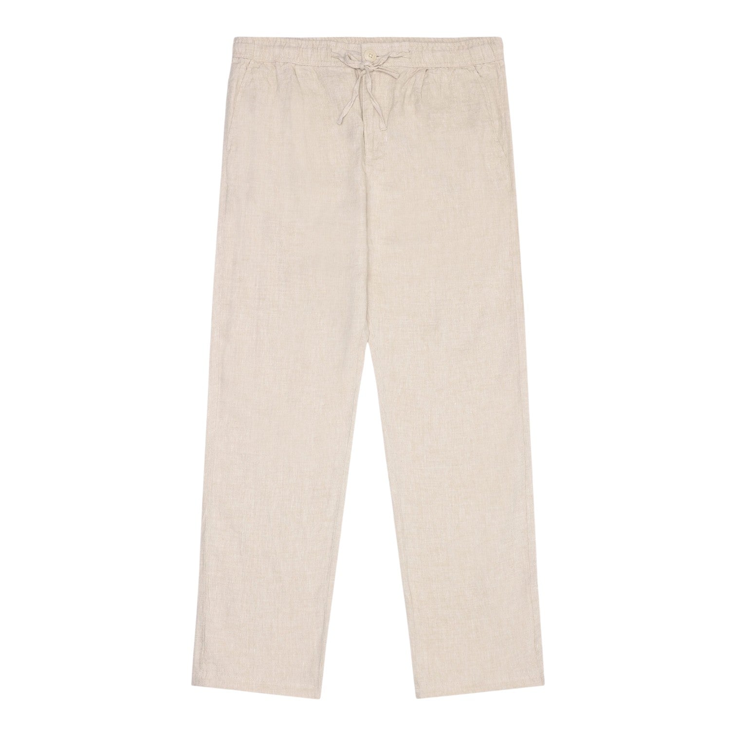 Knowledge Cotton Apparel M Fig Loose Linen Pants 1449 Yarndyed - Light Feather Gray