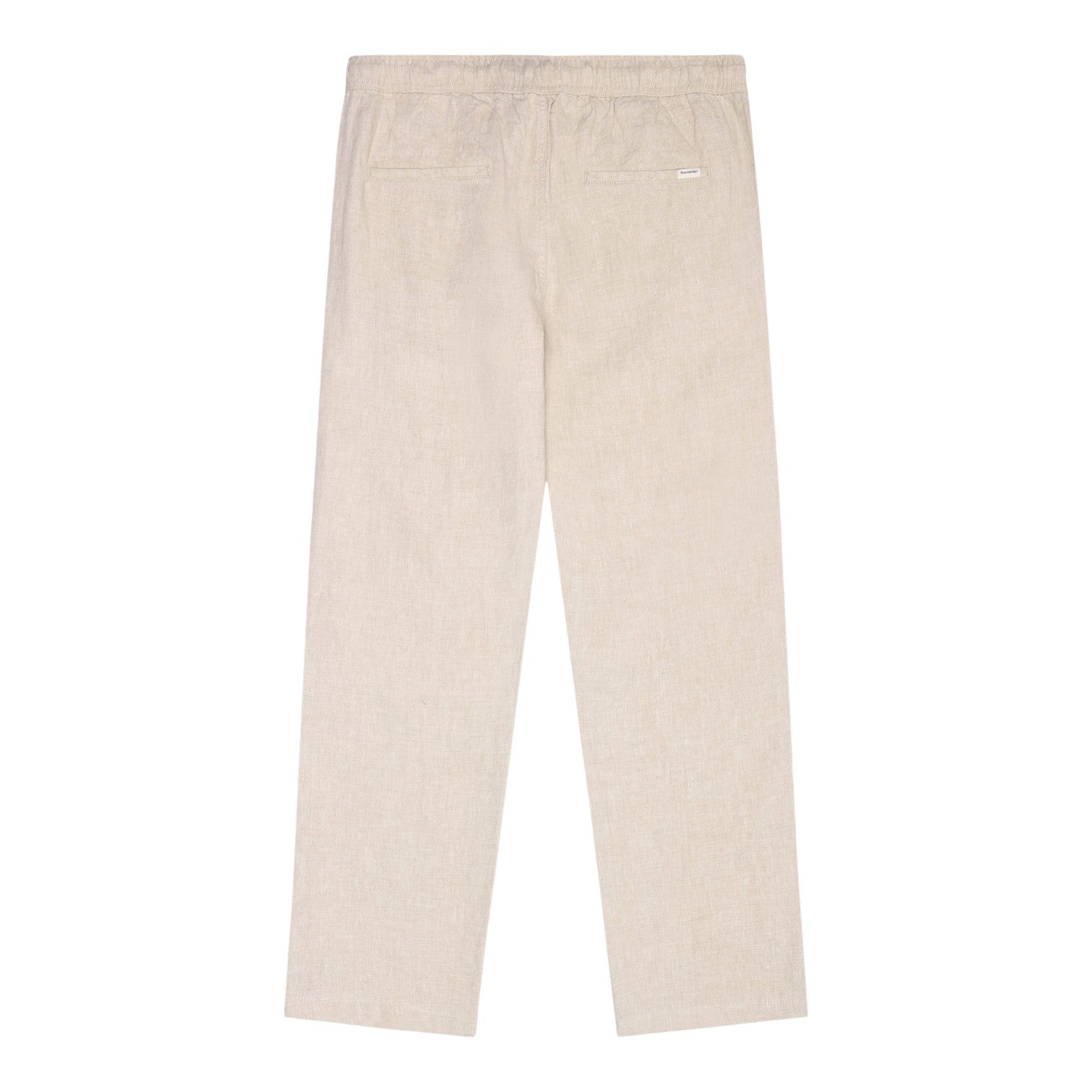 Knowledge Cotton Apparel M Fig Loose Linen Pants 1449 Yarndyed - Light Feather Gray
