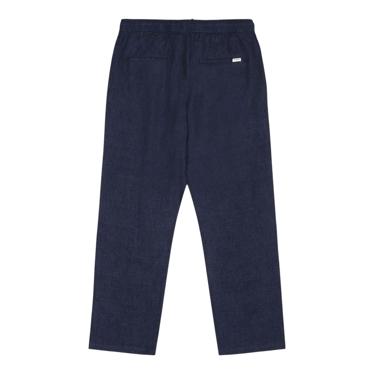 Knowledge Cotton Apparel M Fig Loose Linen Pants 1450 Yarndyed - Total Eclipse