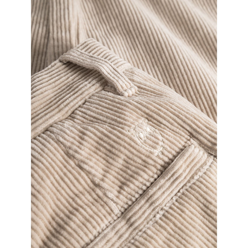 Knowledge Cotton Apparel M Chuck Regular 8-Wales Corduroy Chino Pants Light Feather Pants