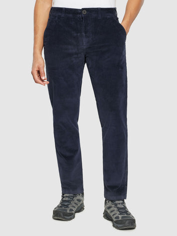 Knowledge Cotton Apparel M Chuck Regular Corduroy Pants 1412 Night Sky