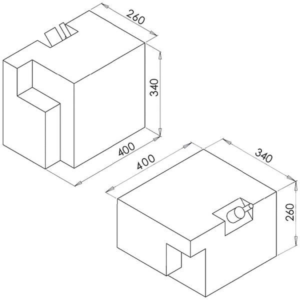 Vandtank m/trykvandspumpe hvid, 32L