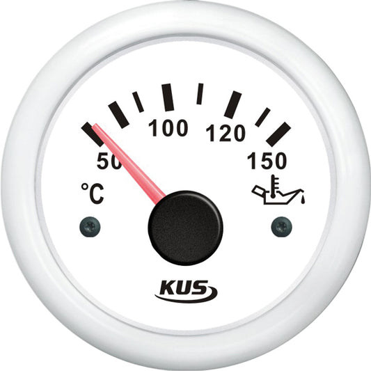 KUS temperaturåler til olie, hvid