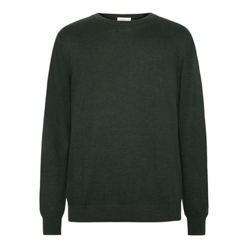 Knowledge Cotton Apparel M Regular Merino Knit Crew Neck - Rws 1090 Forrest Night