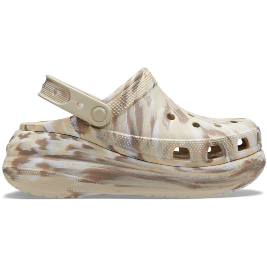 Crocs W Classic Crush Marbled Sko Bone