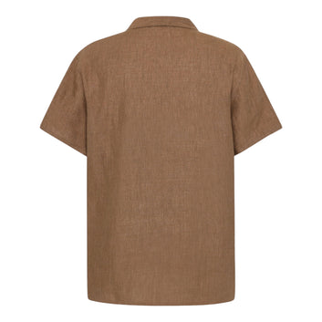 Knowledge Cotton Apparel M Box Short Sleeve Linen Shirt 1019 Tuffet