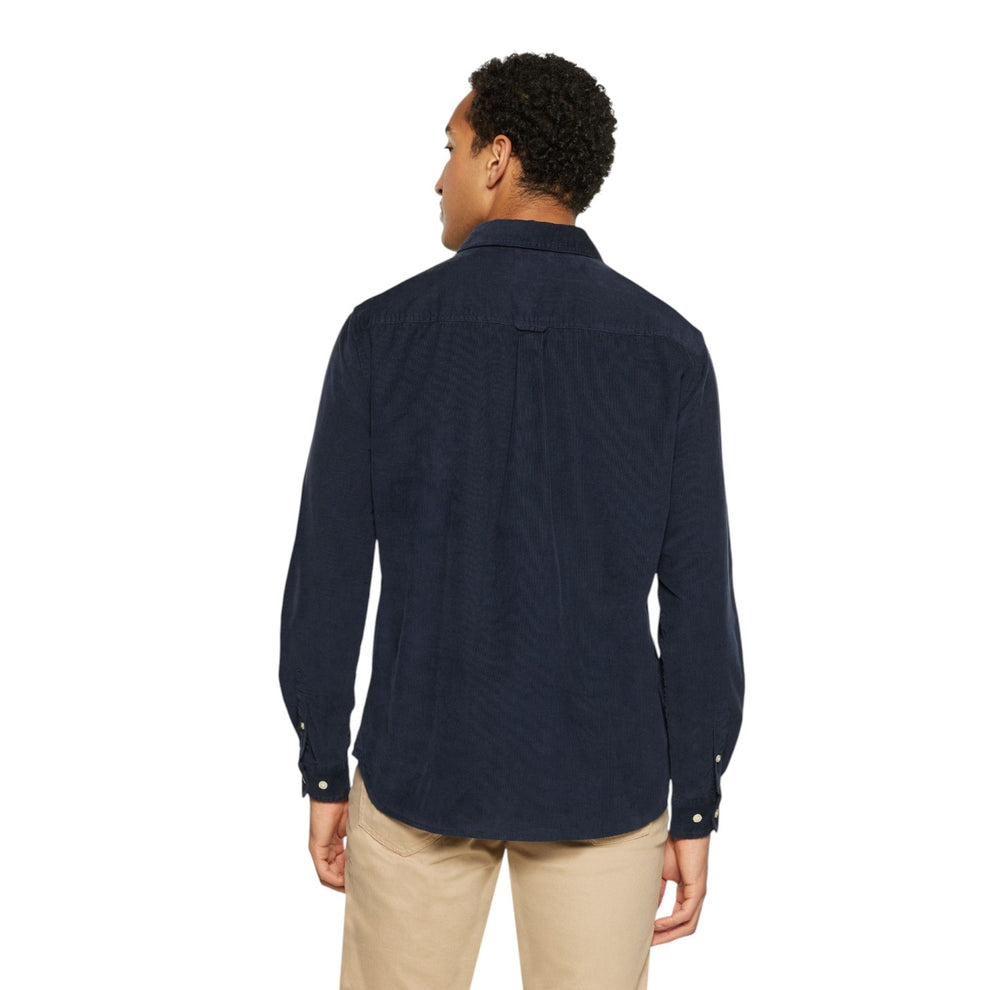 Knowledge Cotton Apparel M Organic Cotton Corduroy Shirt Gots 1001 Total Eclipse