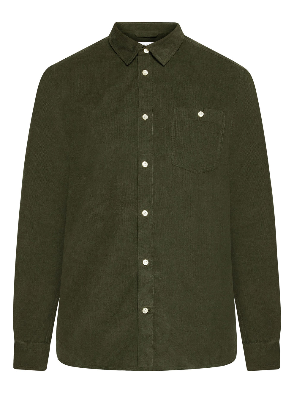 Knowledge Cotton Apparel M Dune Regular Corduroy Shirt 1412 Night Sky