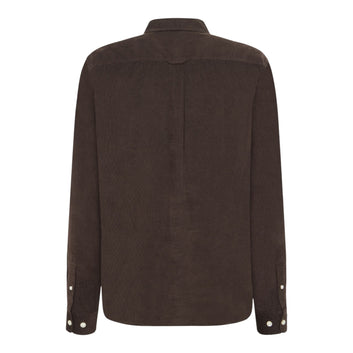 Knowledge Cotton Apparel M Organic Cotton Corduroy Shirt Gots 1487 Chocolate Torte