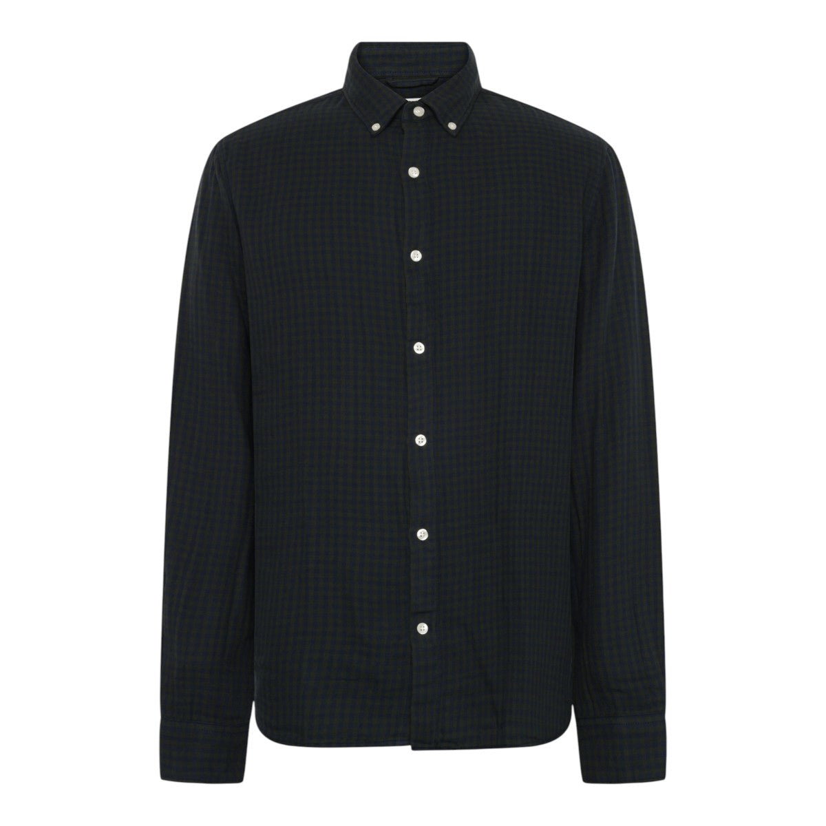 Knowledge Cotton Apparel M Organic Cotton Checked Shirt Gots 7023 Green Check