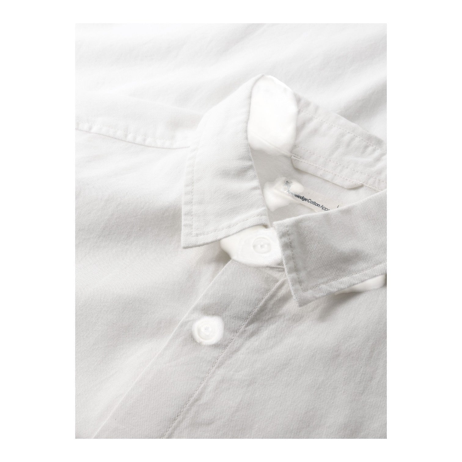 Knowledge Cotton Apparel M Regular Fit Light Twill Shirt 1387 Egret