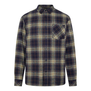 Knowledge Cotton Apparel M Organic Cotton Checked Flannel Shirt Gots 7021 Blue Check