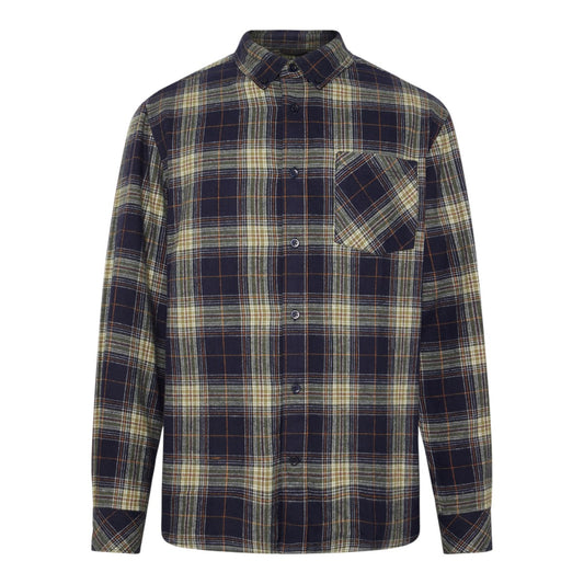 Knowledge Cotton Apparel M Organic Cotton Checked Flannel Shirt Gots 7021 Blue Check