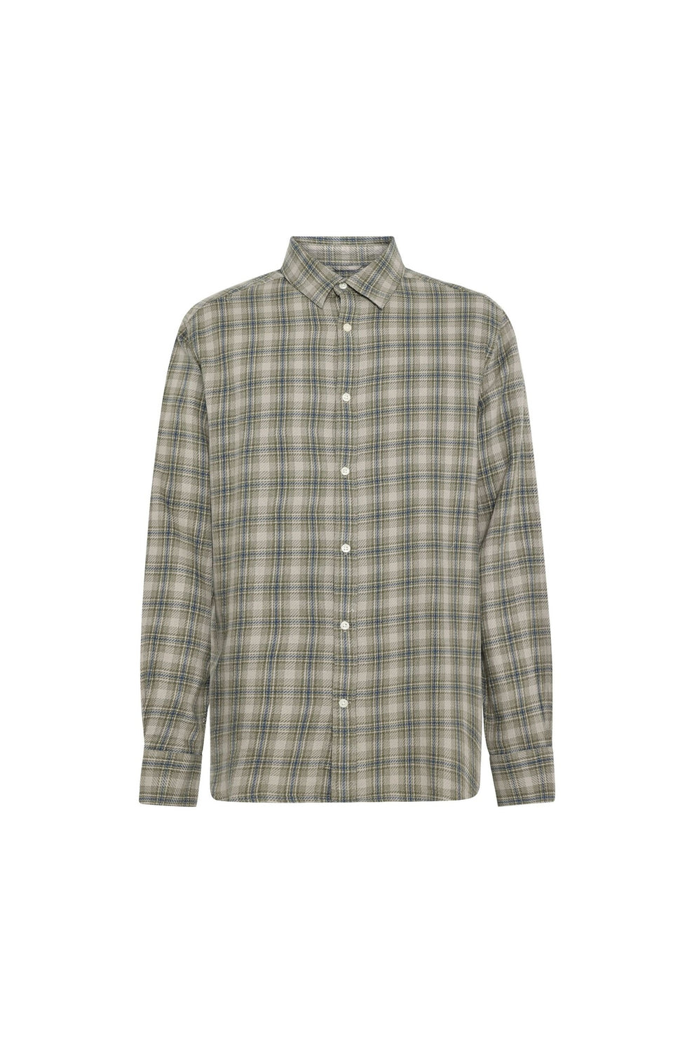Knowledge Cotton Apparel M Organic Cotton Checked Shirt Gots/Vegan 7030 Beige Check