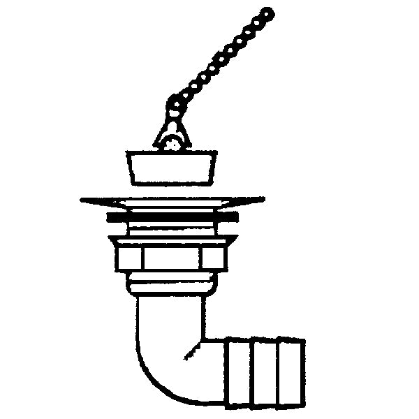 Barka småafløb, 90º bøjet